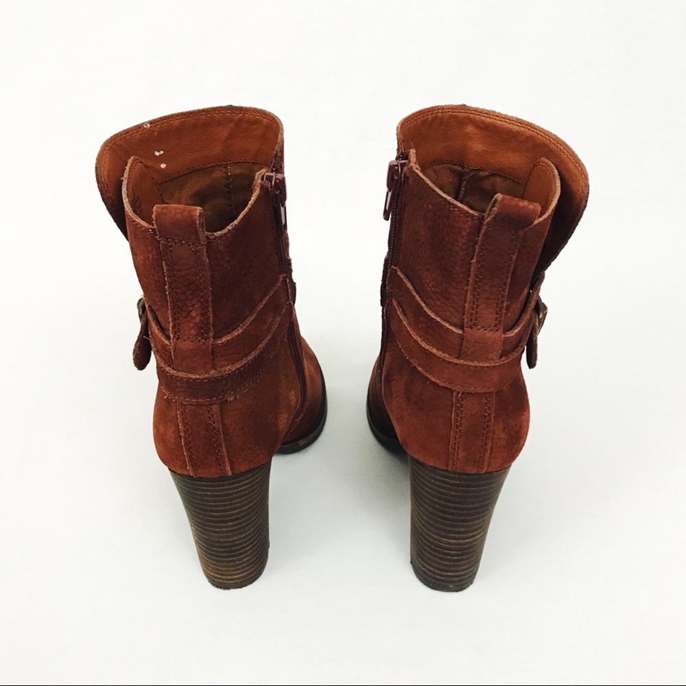 Lucky Brand Latonya Belted Bootie in Russet Nubuck | Size 7.5 - Picture 7 of 13